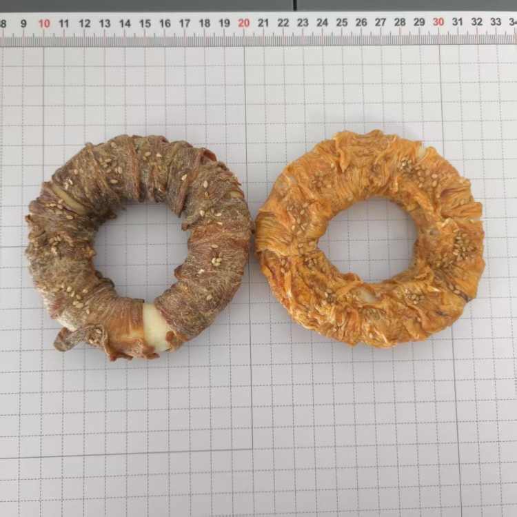 鸡肉鸭肉牛皮圈甜甜圈*3个（发泡牛皮款