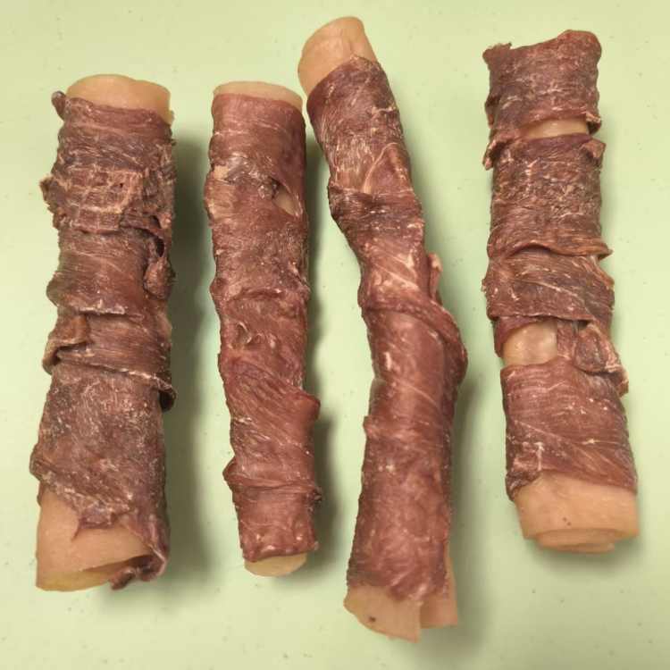 鸭肉猪皮卷